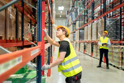 Installation des rayonnages