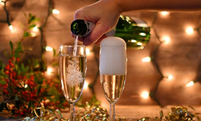 champagne pour le Nouvel An