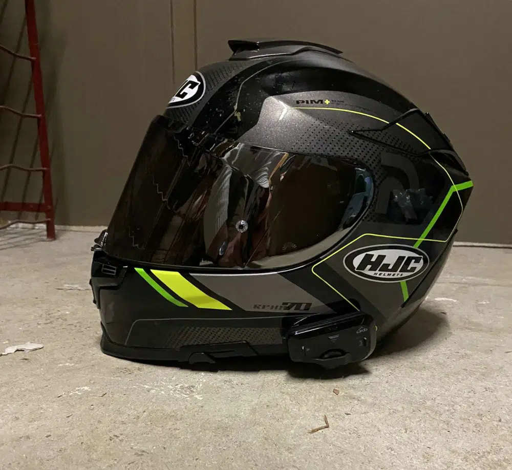 Casque HJC avec visiere fermé + intercom