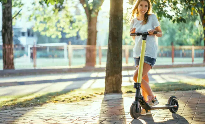 rouler en trottinette