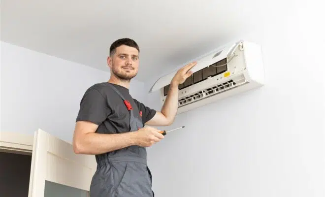 rideau d’air chaud électrique