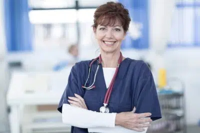 Portrait of smiling doctor