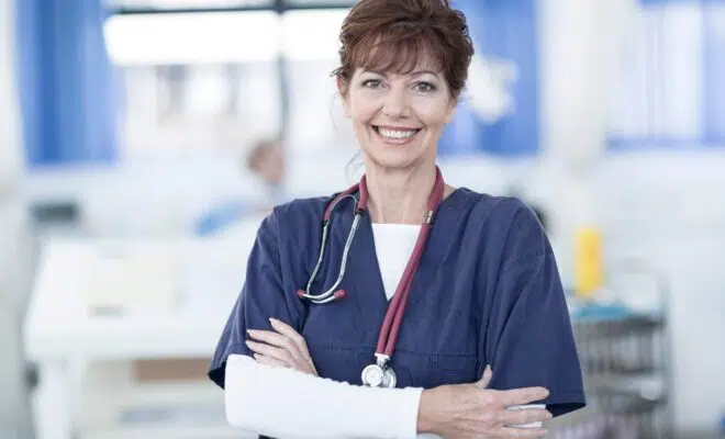 Portrait of smiling doctor