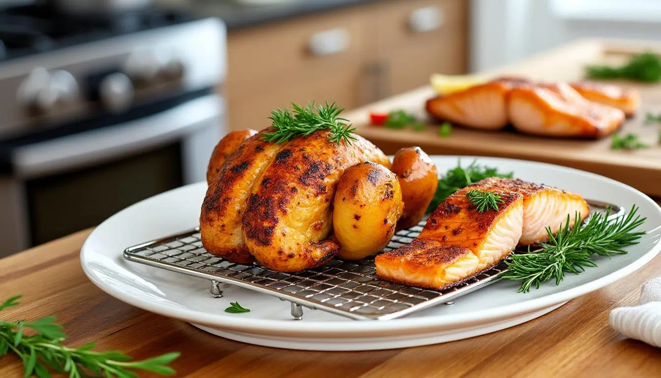 découvrez des recettes savoureuses et faciles à réaliser avec la friteuse à air moulinex. impressionnez vos invités à chaque occasion grâce à des plats croustillants et savoureux, tout en allégeant vos repas. explorez notre sélection d'idées gastronomiques et faites de chaque repas un moment exceptionnel!