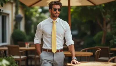 découvrez comment sublimer votre style estival avec une cravate homme jaune pastel. nos conseils pratiques vous aideront à assortir votre tenue pour un look frais et élégant cet été, que ce soit pour un événement chic ou une sortie décontractée.