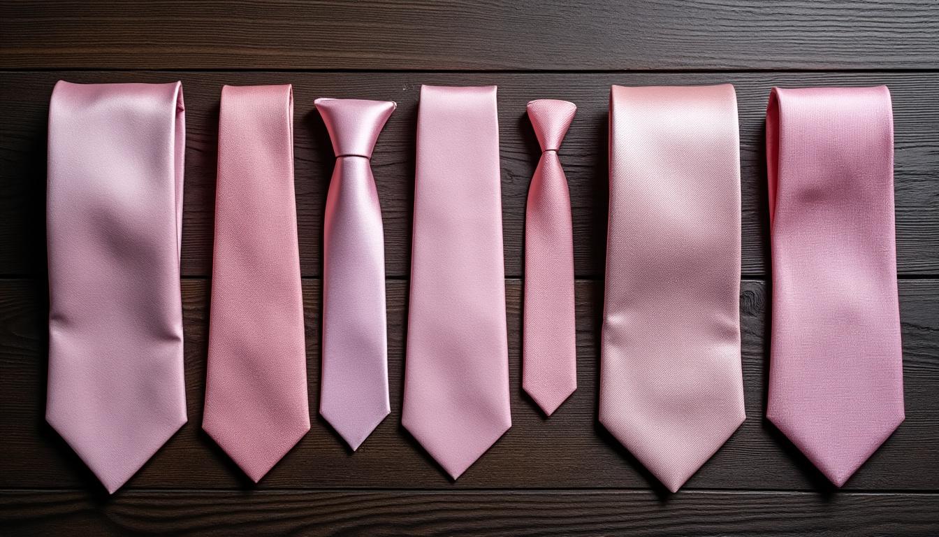 découvrez la cravate rose pâle pour homme, un accessoire audacieux qui apporte une touche d'élégance à votre style. parfaite pour des occasions spéciales ou pour le quotidien, cette cravate se marie avec de nombreuses tenues pour affirmer votre personnalité tout en restant chic.