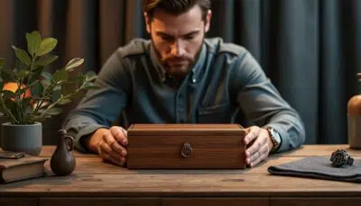 offrez le cadeau idéal : une boîte de rangement pour montre en bois personnalisée. gravure au choix, élégance durable et protection parfaite pour vos montres.