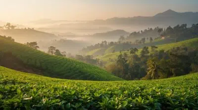plantations de thé de Darjeeling