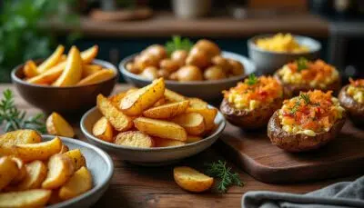 découvrez nos recettes faciles et croustillantes de potatoes à l’air fryer. impressionnez vos invités avec des accompagnements savoureux, rapides à préparer et irrésistiblement dorés !