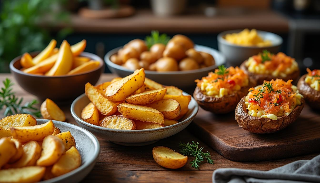 découvrez nos recettes faciles et croustillantes de potatoes à l’air fryer. impressionnez vos invités avec des accompagnements savoureux, rapides à préparer et irrésistiblement dorés !