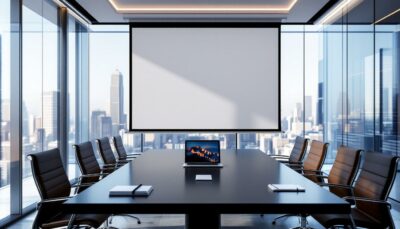 découvrez nos conseils pour choisir le meilleur écran de projection motorisé adapté à votre salle de réunion, alliant qualité d’image, facilité d’utilisation et design.