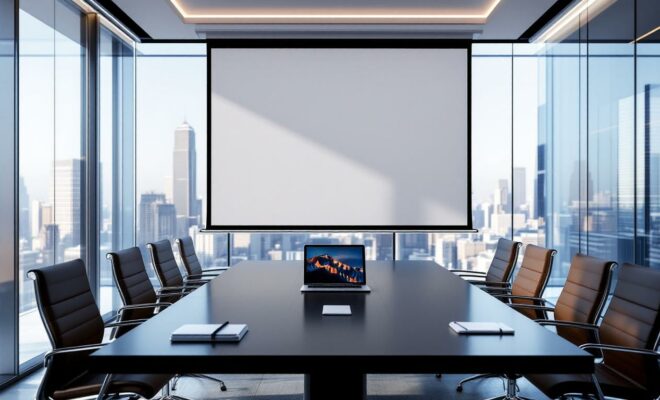 découvrez nos conseils pour choisir le meilleur écran de projection motorisé adapté à votre salle de réunion, alliant qualité d’image, facilité d’utilisation et design.