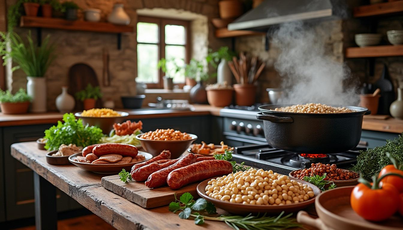 découvrez la recette authentique du cassoulet de pierre perret, un incontournable de la cuisine traditionnelle française alliant saveurs et convivialité.