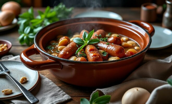 découvrez la recette authentique du cassoulet de pierre perret, un incontournable de la cuisine française traditionnelle, riche en saveurs et en histoire.