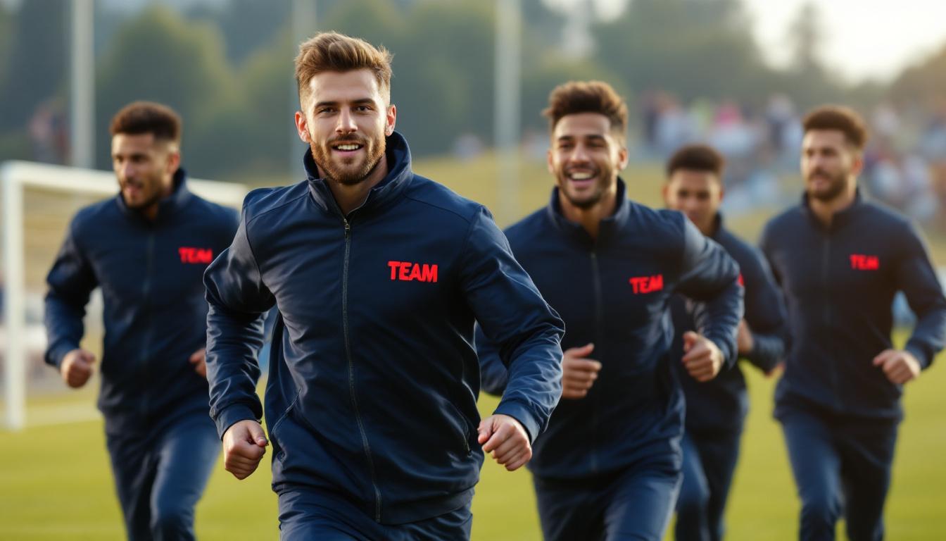 découvrez notre blouson personnalisé avec logo brodé, idéal pour renforcer l'esprit d'équipe des clubs sportifs grâce à un style unique et professionnel.
