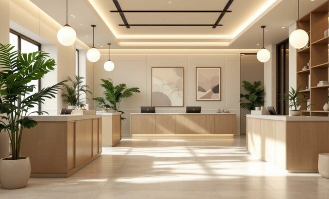 découvrez les tendances modernes en matière de banque d'accueil pour institut de beauté, alliant design élégant et fonctionnalité pour sublimer votre espace et accueillir vos clients avec style.