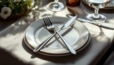 découvrez comment présenter élégamment les couverts croisés dans l'assiette pour sublimer vos dîners raffinés et impressionner vos invités avec style.