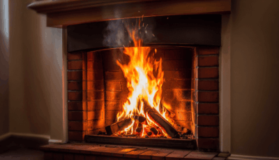 feu de cheminée