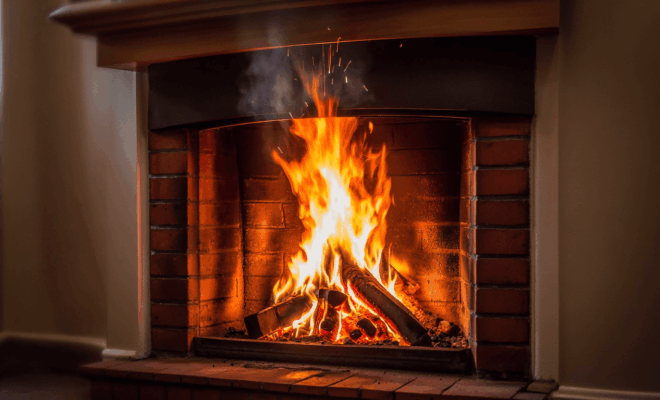 feu de cheminée