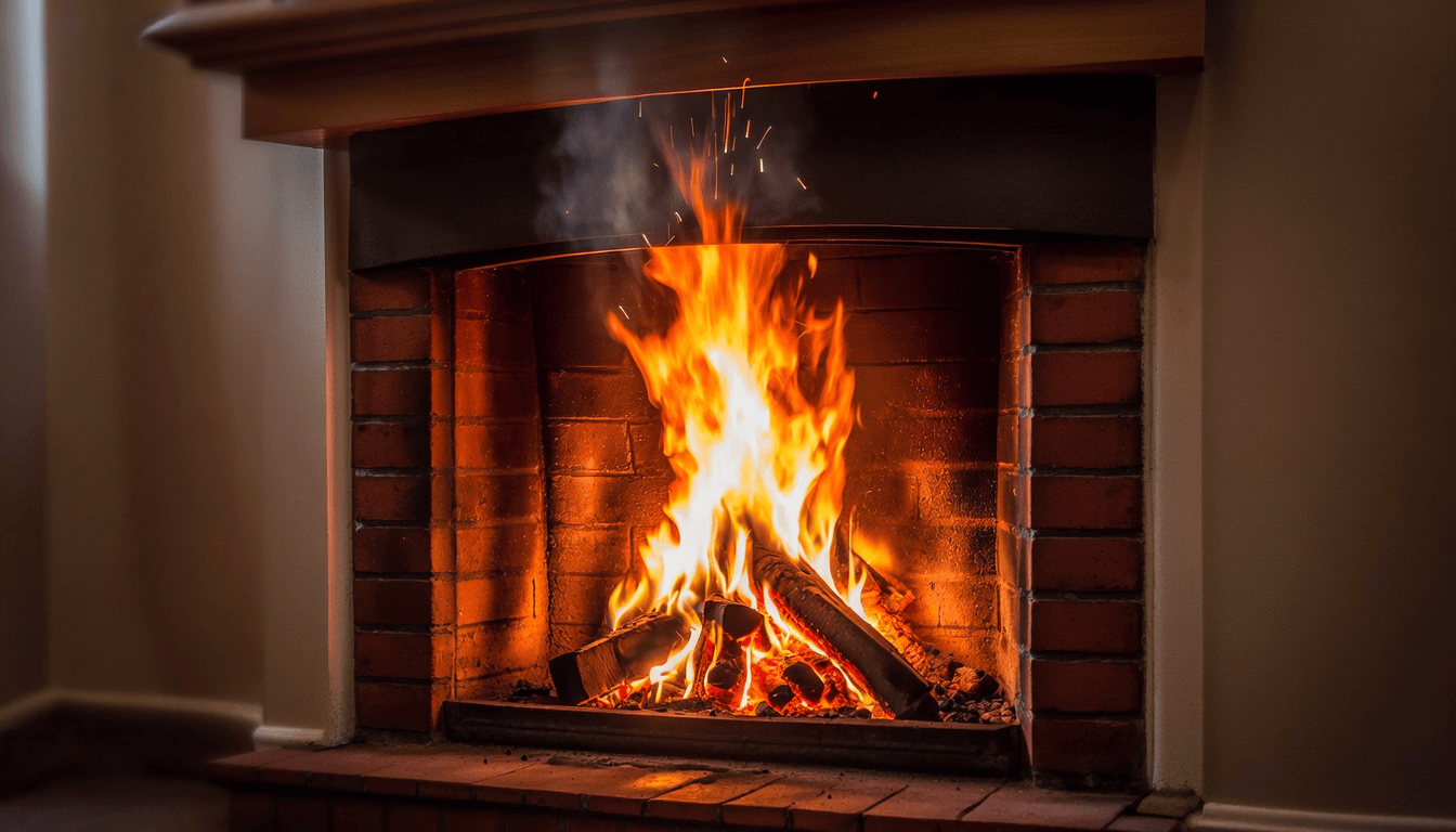 feu de cheminée