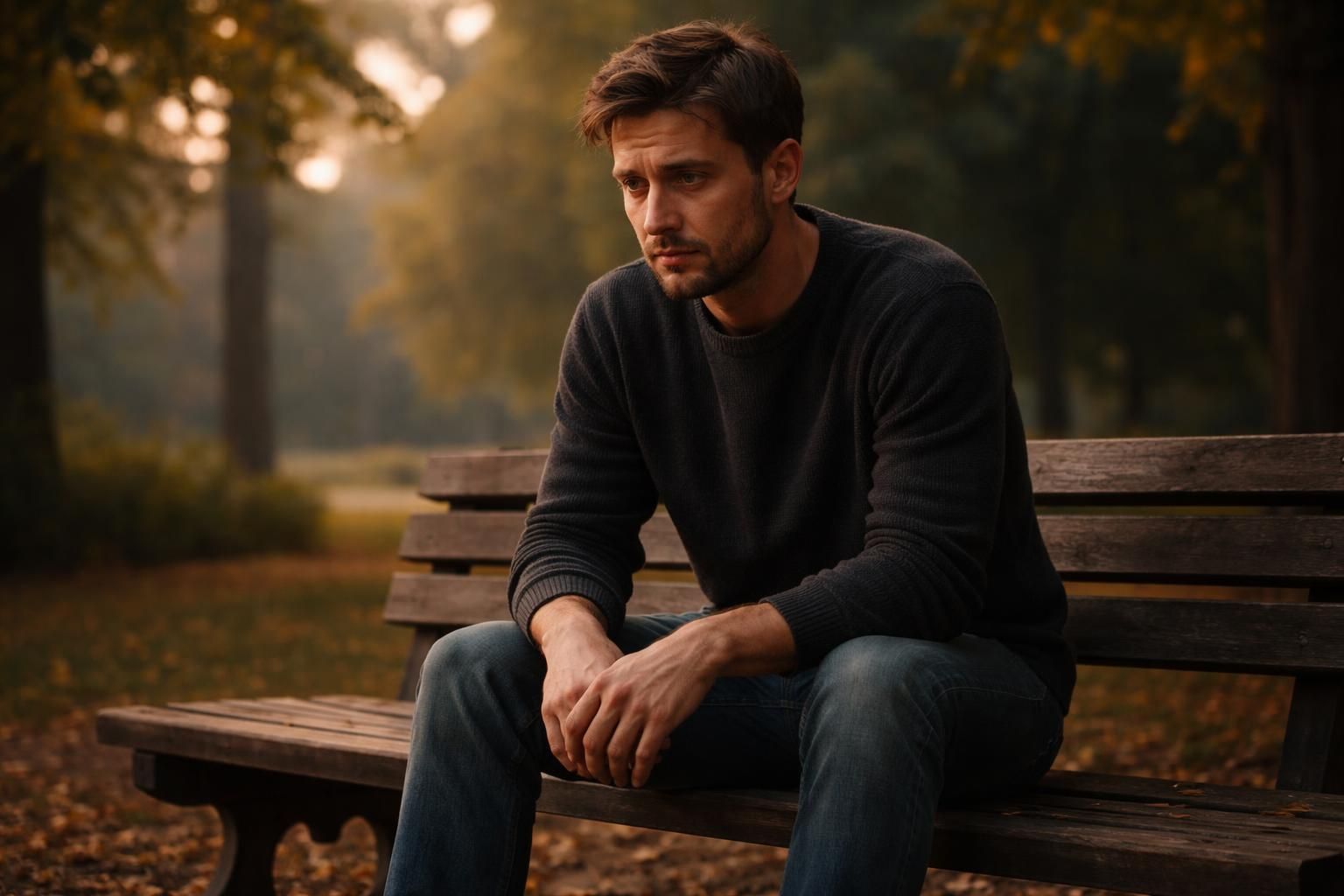 découvrez l'intensité du silence d'un homme blessé, où les mots perdent leur importance face à la profondeur de sa douleur.
