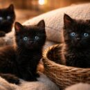 découvrez le charme unique des chatons noirs aux yeux bleus, des compagnons mystérieux et adorables qui captivent par leur beauté et leur douceur.