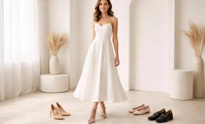 découvrez quelle couleur de chaussure choisir pour sublimer une robe blanche immaculée et créer un look élégant et harmonieux en toutes occasions.