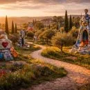 plongez dans l'univers magique du jardin des tarots en toscane et vivez une expérience féérique au cœur d'un jardin sculptural unique.